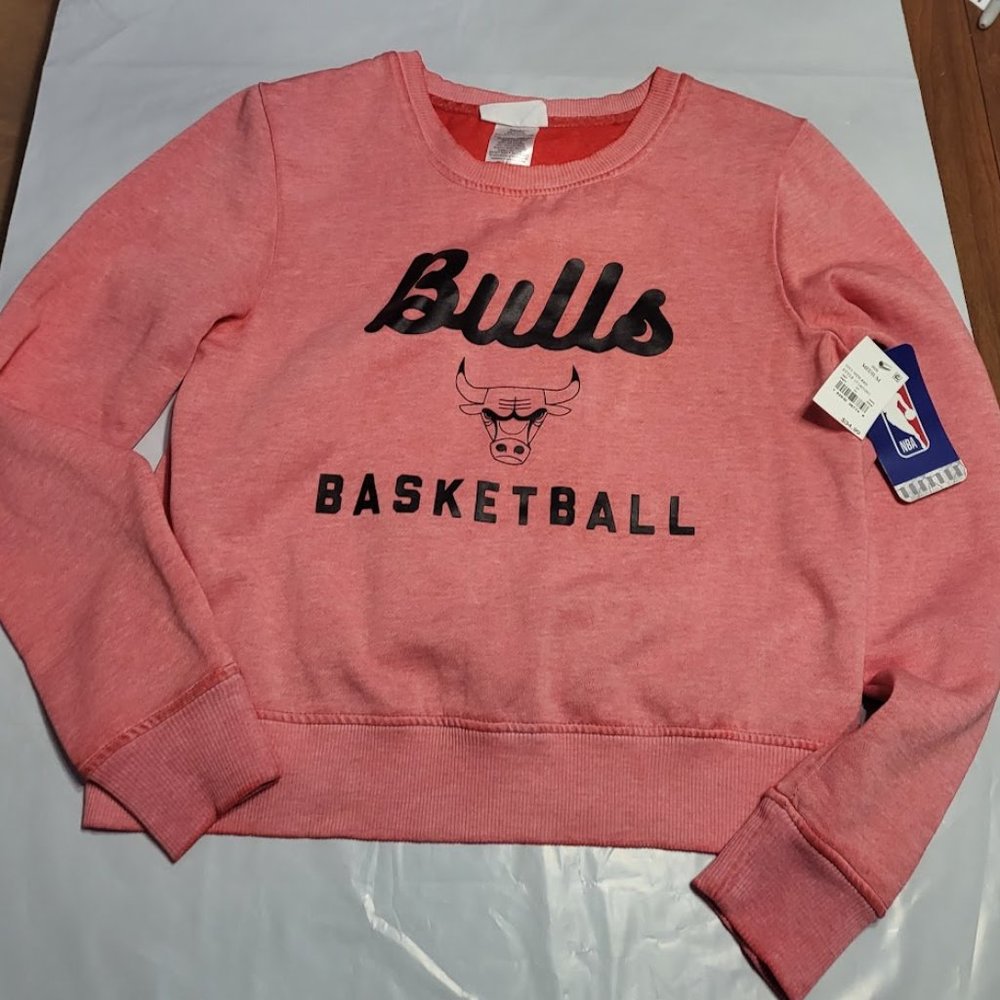 Youth Kids Chicago Bulls NBA Basketball Sport Sweatshirt Long Sleeve - Medium